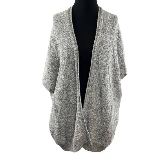 Aritzia COMMUNITY Gray Heather Open Chunky Knit Dolman Cardigan Sweater XS / S - Picture 1 of 8